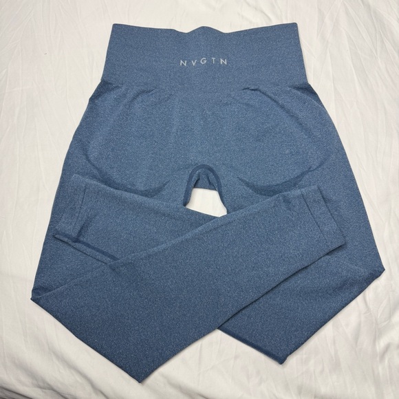 NVGTN Slate Blue Curve Seamless Leggings - Picture 4 of 11